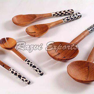 Wood and Resin Spoons