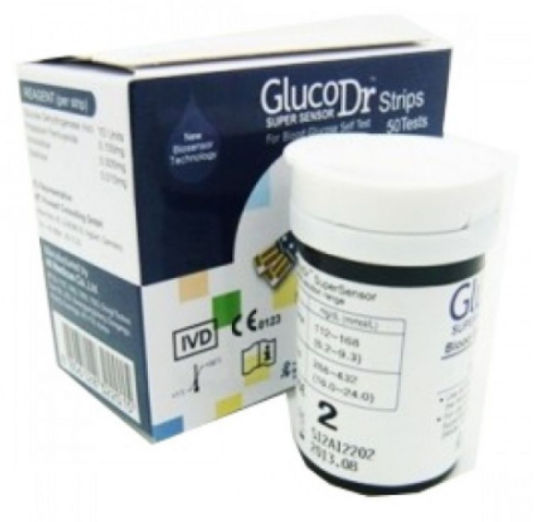 Gluco Dr. Super Sensor 100 Glucometer Strips