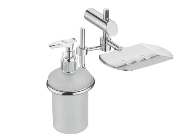 Stainless Steel Soap Dish with Liquid Dispenser