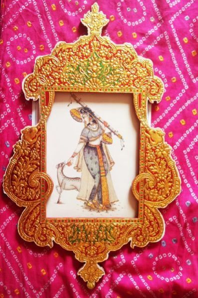 Gold Leaf Single Photo Frame