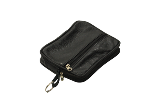 Black Leather Coin Wallet