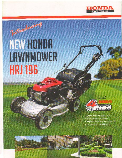 Honda Lawn Mowers(HRJ 196)