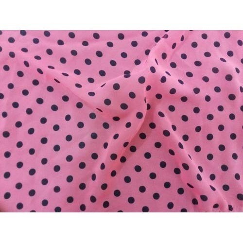 Dotted Georgette Fabric