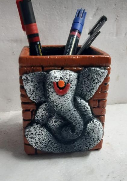 Fiber Ganesha Pen Stand