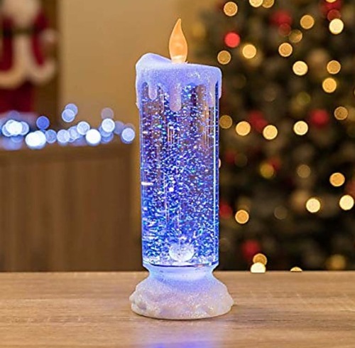 Water Glitter Candle