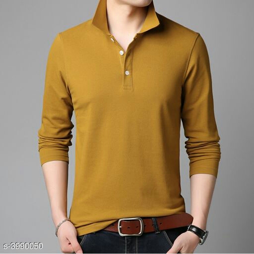 collar t shirt with full sleeves