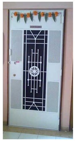 Designer Safety Door Ashok Chakra Design DSR-002
