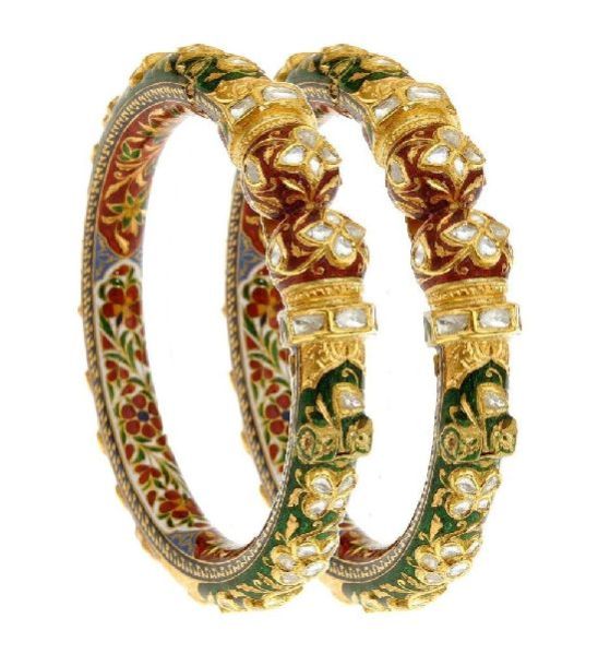 kundan meena bangles