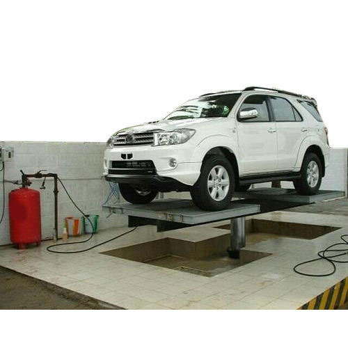 Hydraulic Car Washing with Tyre Rest Platform