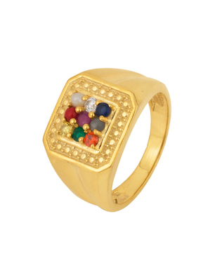 Gold Plated Elegant Statement Ring