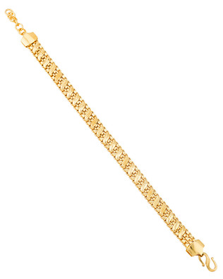 Handmade Rope Link Gold Plated Bracelet