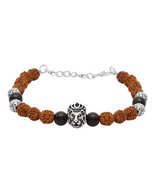 Rudraksha Lion Bracelet