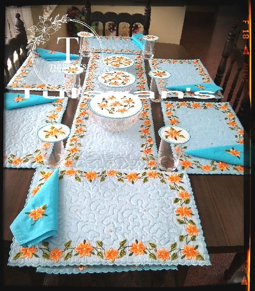 Fancy Dining Table Cover Set