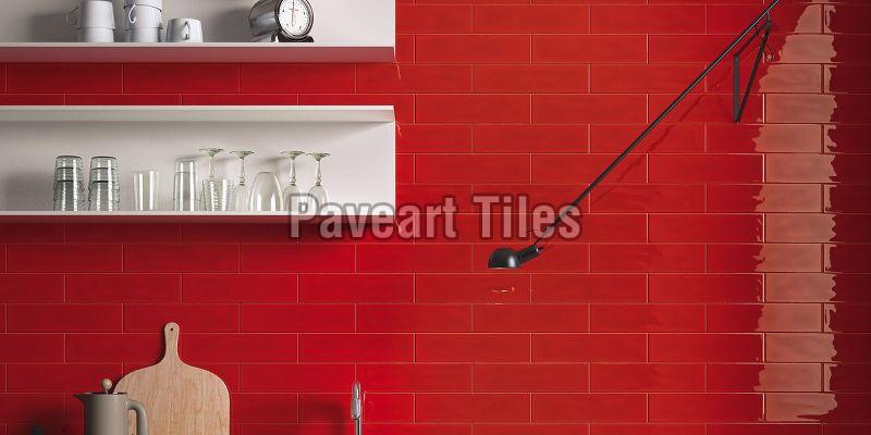 75 X 300mm Blood Red Wall Tiles