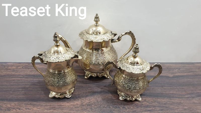 Brass King Tea Set