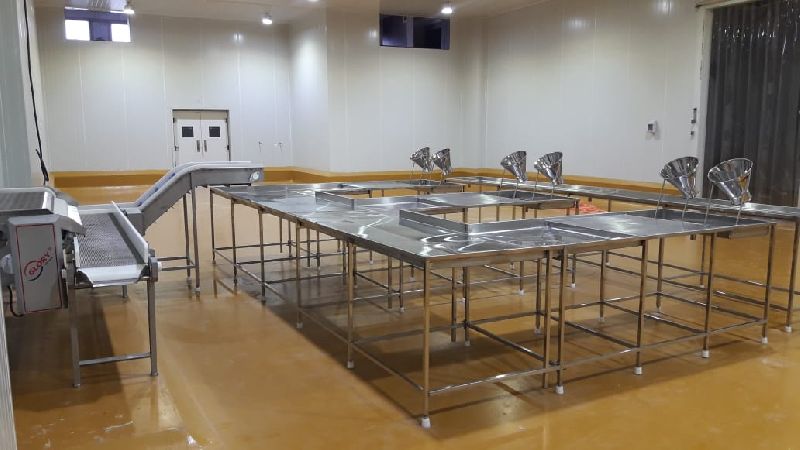 SS Shrimp Packing Table