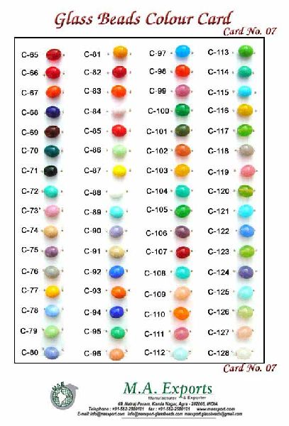 Opaque Color Glass Beads
