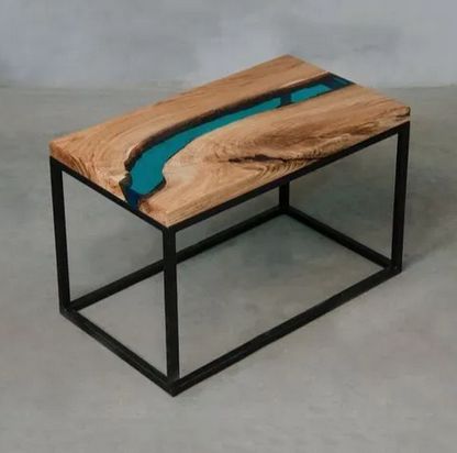 Wooden Epoxy Center Table