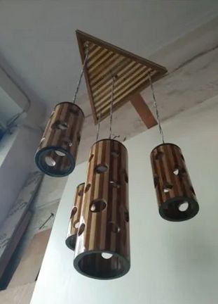 Wooden Hanging Light