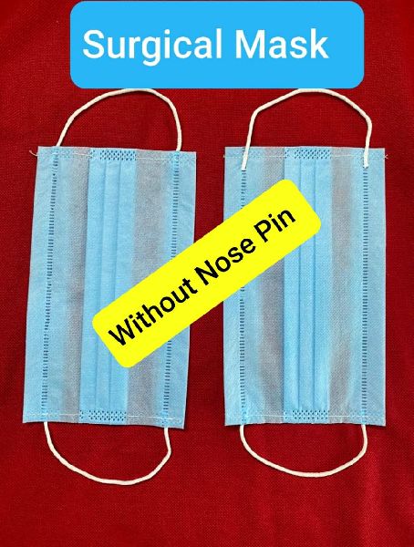 3 Ply Face Mask Without Nose Pin