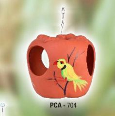 PCA 705 Terracotta Hanging Bird Nest