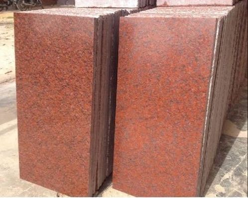 Polished Red Granite Slab