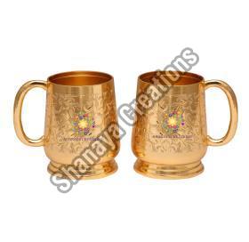 Brass Beer Mug Set