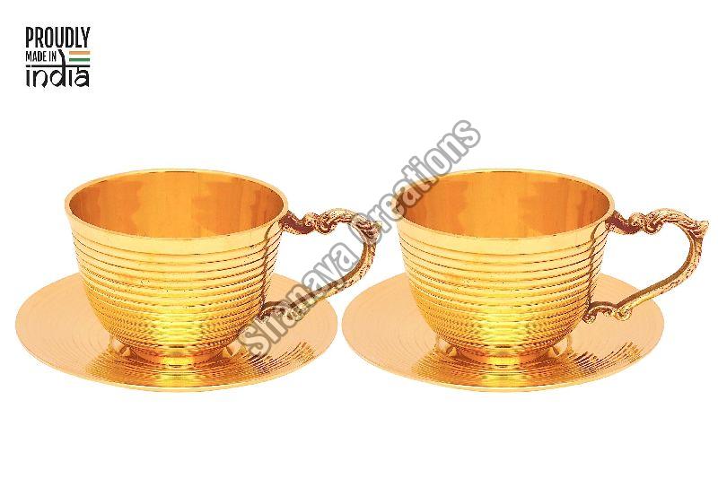 Brass Cup Plate Set