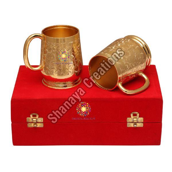 Brass Glass Beer Mug