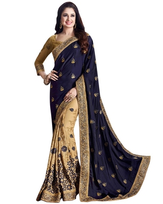 Embroidered Polyester Saree