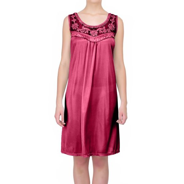 Sleeveless Polyester Nightgown