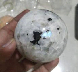 White Moonstone Sphere Balls