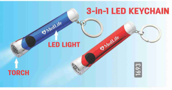 3 In1 LED Keychain