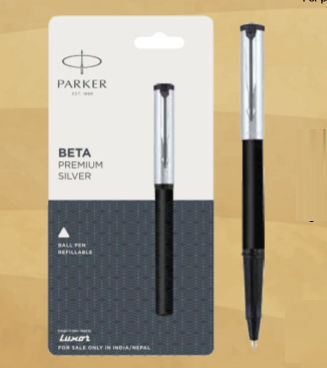 Parker Beta Premium Silver Ball Pen