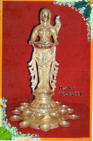 Brass Deep Lakshmi Statue