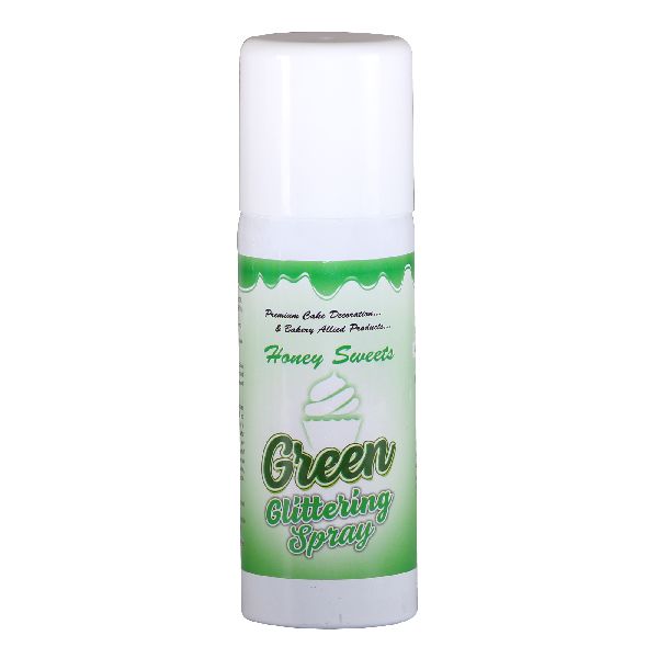 Green Glittering Spray