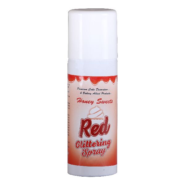 Red Glittering Spray