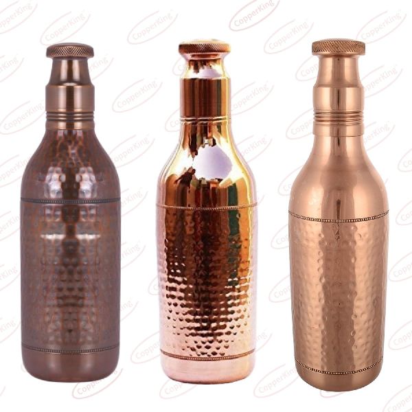 Pure Copper Champagne Water Bottle