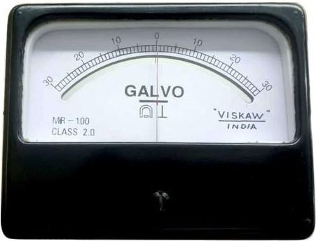 Analog Rectangular Moving Coil GALVANOMETER Meter
