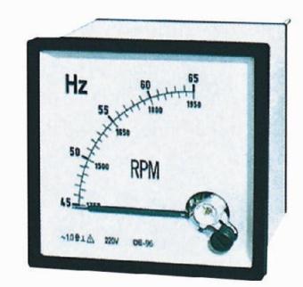 Pointer Moving Coil Frequency Meter