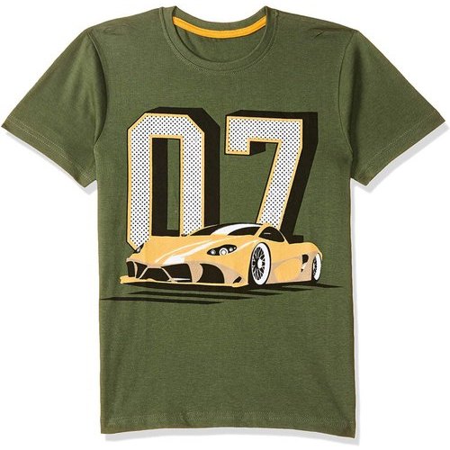 Boys Olive Green T-Shirt