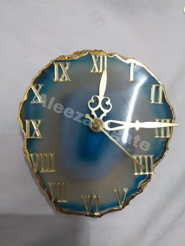 Agate Slice Clock