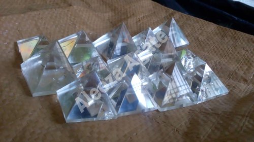 Clear Crystal Pyramid