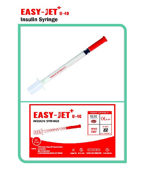 Easy Jet U-40 Insulin Syringe