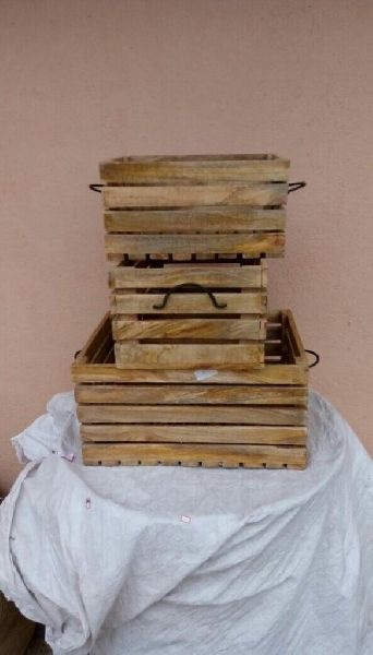 Wooden Crate Set