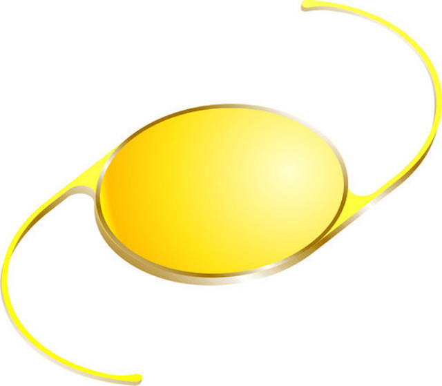 Yellow Aspheric PMMA Lens