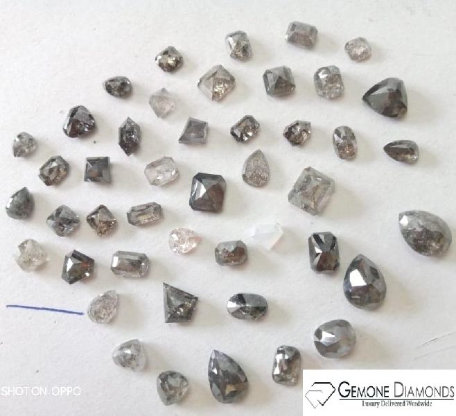 42 Ct. Fancy Shape Salt & Pepper Diamonds