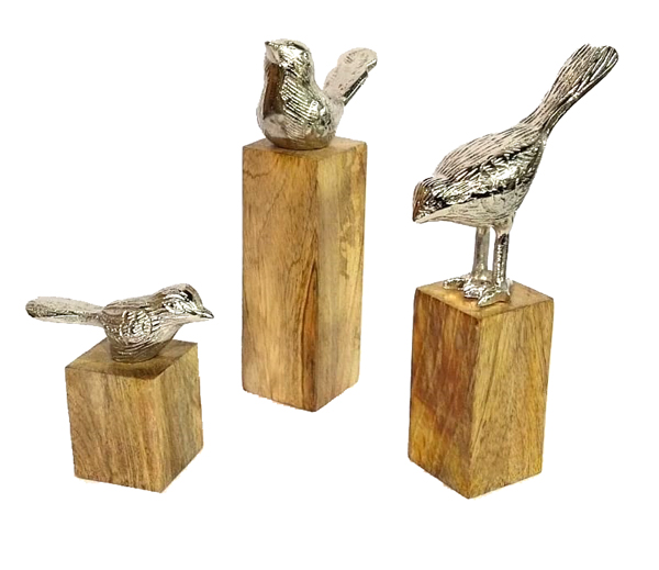 Birds 3 Set Sculpture