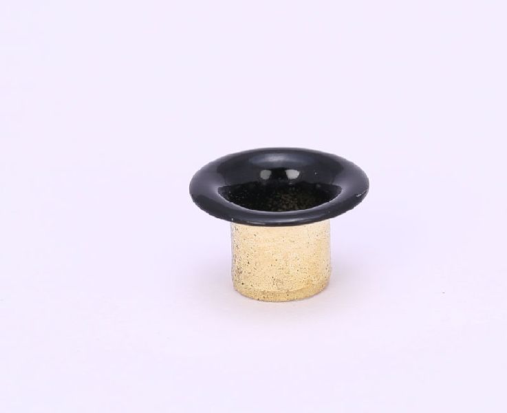 400 Flat Head Brass Black Spray Eyelets