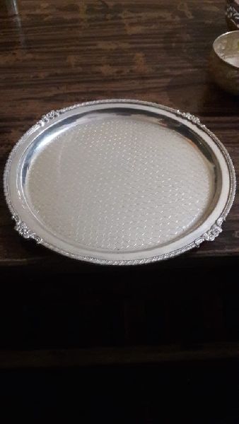 Silver Round Plate